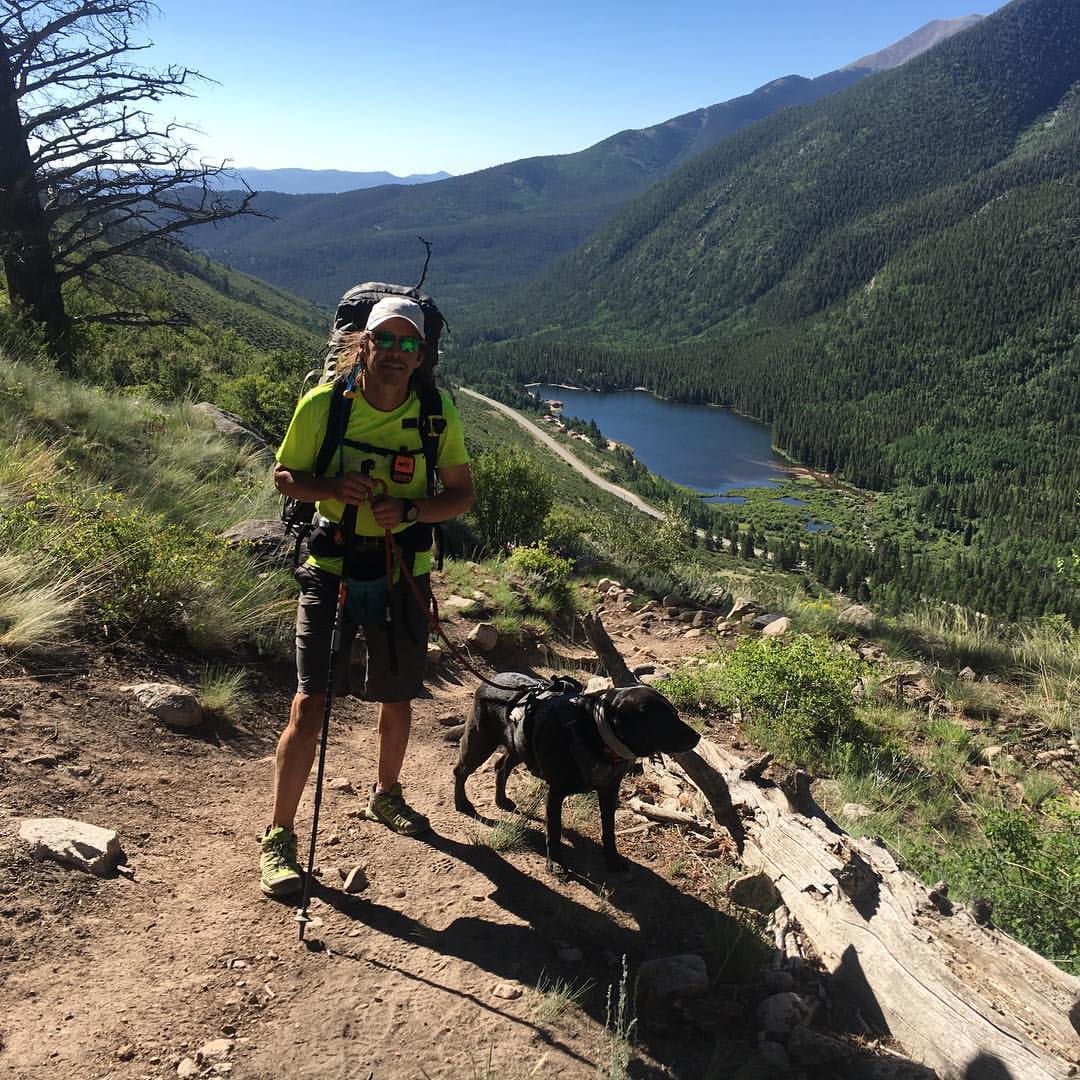 Mount Yale Photo of Trevor Thomas and Tennille while coming down off mount Yale to resupply at avalanche trailhead on Cottonwood Creek