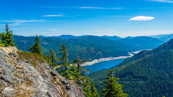 Photo of the Mount Catherine Trail and the views it provides, Snoqualmie Region, Washington State